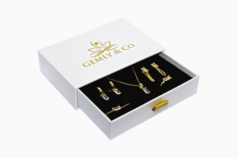Ameya अमेय | Rosenquarz | Ring | 18K Vermeil Vergoldung